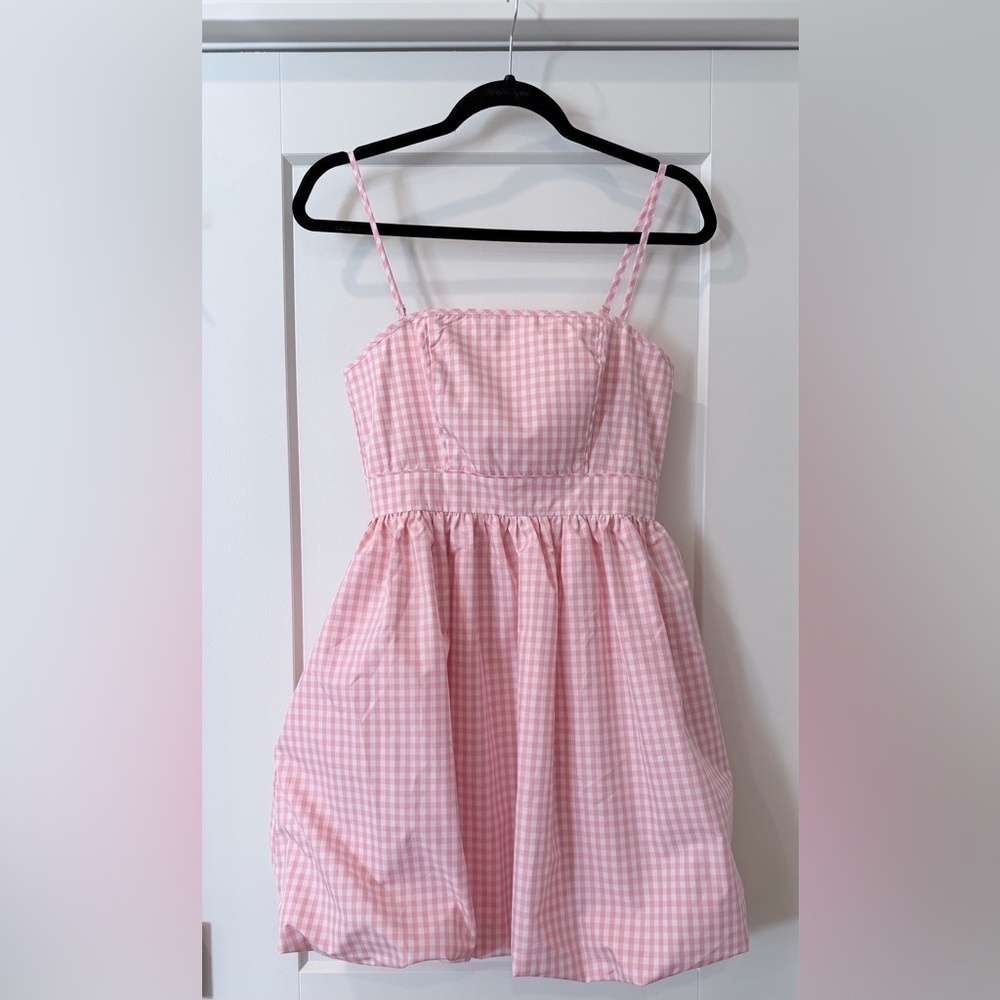 Brand New “1 State” Gingham Bubble Hem Dress - size 2
